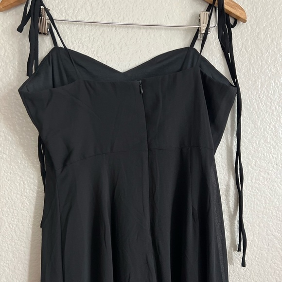 NWOT Darling Devotion Black Tie-Strap Maxi Dress - Picture 5 of 9